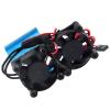 CrazyHobby RC Car Motor Heat Sink Cooling Twin Fan with Thermal Sensor Heatsink for 550 540 Size Motors fit HSP HPI Wltoys Himoto Tamiya Redcat Racing (Blue) view 3