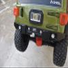 Aluminum Rear Bumper With Hook & 5mm LED Light for Axial 1/6 SCX6 Jeep JLU Wrangler AXI05000-9Pc Set Gray Silver view 2
