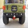 Aluminum Rear Bumper With Hook & 5mm LED Light for Axial 1/6 SCX6 Jeep JLU Wrangler AXI05000-9Pc Set Gray Silver view 3