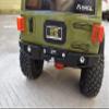 Aluminum Rear Bumper With Hook & 5mm LED Light for Axial 1/6 SCX6 Jeep JLU Wrangler AXI05000-9Pc Set Gray Silver view 4