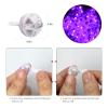 100pcs LED Purple Balloon Light, Round Led Mini LED Lights for Paper Lantern Balloon Indoor Outdoor Party Event Fun, Birthday Party Wedding Decoration Supplies view 3