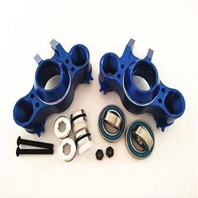 Aluminum for 1/10 E-REVO REVO 3.3 Summit E-MAXX T-MAXX 3.3 Slayer Pro 4X4 5334R Aluminum Steering Block Knuckle Arm with Rubber Shielded Bearing Blue