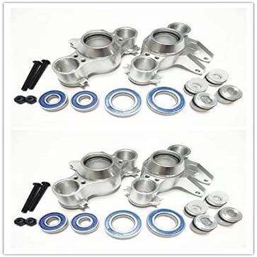 for 1/10 Old E-Revo Summit E-MAXX T-Maxx3.3 Slayer Pro 4X4 5334R for HD Aluminum Axle Carriers -4PCS Set Silver Compatible