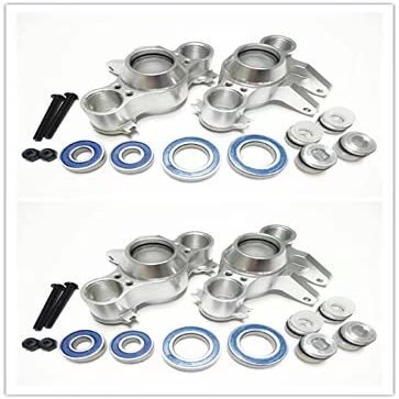 for 1/10 Old E-Revo Summit E-MAXX T-Maxx3.3 Slayer Pro 4X4 5334R for HD Aluminum Axle Carriers -4PCS Set Silver Compatible