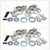 for 1/10 Old E-Revo Summit E-MAXX T-Maxx3.3 Slayer Pro 4X4 5334R for HD Aluminum Axle Carriers -4PCS Set Silver Compatible view 1