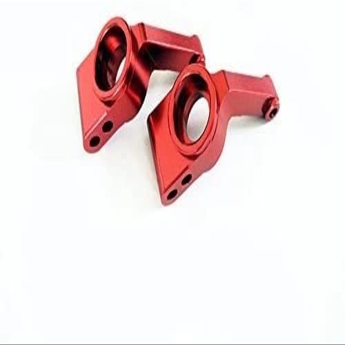 Aluminum for 1/10 RC Car Rustler VXL & XL-5 3752 Rear Stub Axle Carriers Red - 1PR