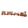 AmishToyBox.com Wooden Train Toy Play Set - 24" Long - CPSIA-Approved Finish (Harvest Stain) view 1