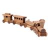 AmishToyBox.com Wooden Train Toy Play Set - 24" Long - CPSIA-Approved Finish (Harvest Stain) view 2
