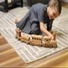 AmishToyBox.com Wooden Train Toy Play Set - 24" Long - CPSIA-Approved Finish (Harvest Stain) view 3