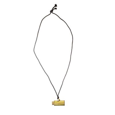 TG,LLC Treasure Gurus Miniature Brass Vintage Replica Sailor Spyglass Pendant Mini Telescope Necklace Jewelry Gift