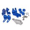 ACTruck Aluminum Front&Rear Suspension A-Arms Caster Steering Blocks Stub Axle Carriers for Traxxas 2WD 1/10 Slash, Stampede, Rustler, Nitro Slash-Replaces Part 3736 3632 3752 3631, Dark Blue view 4