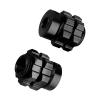 CrazyHobby Aluminum 17mm Wheel Hubs/Nuts Splined for 1/10 Traxxas E-Revo Summit T-Maxx, Set of 4 (Black) view 3