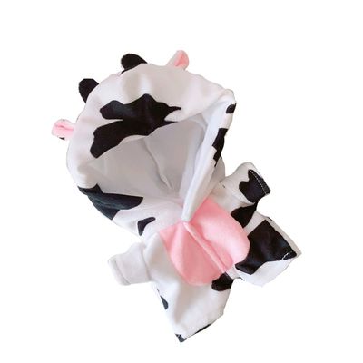 KILA MILA 20cm /8" Doll Plush Doll's Clothes Animal Garment Suit Pajamas Dolls Accessories (Cow)