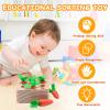 XPIY Montessori Toys for 1 Year Old, Carrots Harvest Wooden Baby Toys for 6-12 Months Educational Shape Sorting Matching Toys for Toddler Fine Motor Skill Development, Gift for Kids Birthday Easter view 2