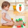 XPIY Montessori Toys for 1 Year Old, Carrots Harvest Wooden Baby Toys for 6-12 Months Educational Shape Sorting Matching Toys for Toddler Fine Motor Skill Development, Gift for Kids Birthday Easter view 3