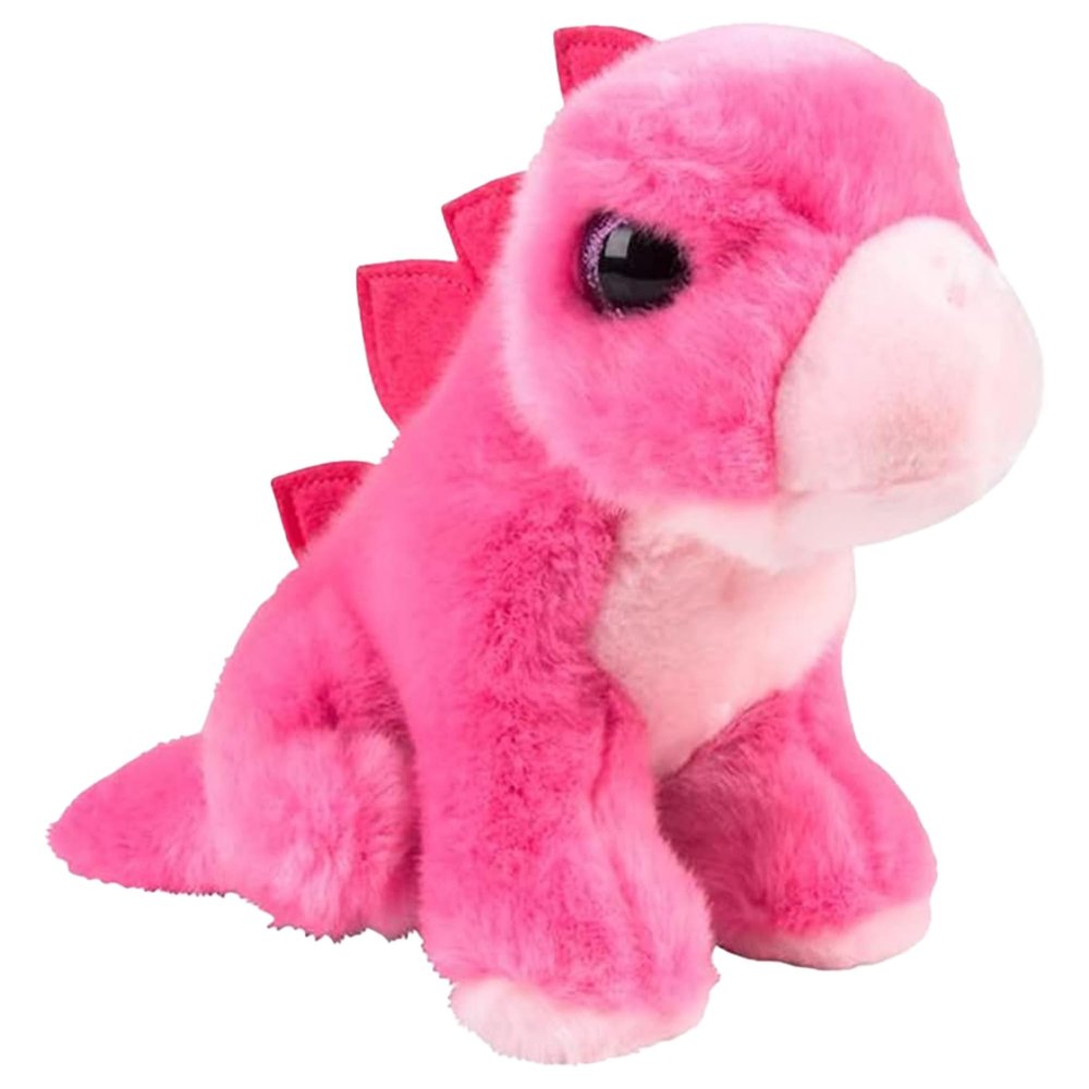 7 Pink Stegosaurus Dinosaur Stuffed Animal Plush Toys, Cute, Ultra Cuddly, Huggable Soft Dino Toy, Nursery Decor, Baby Shower Decorations, Birthday Gift for Boys and Girls (7" Pink Stegosaurus)
