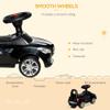 Aosom Kids Ride On Push Car, Foot-to-Floor Walking Sliding Toy Car for Toddler with Working Horn, Music, Headlights and Storage, Black view 4