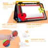 3-in-1 Tummy Time Mirror with Soft Crinkle 3D Activity Book, Teethers, Rattle - High Contrast Black and White Montessori Baby Crawling Toys Developmental Newborn Infant Sensory Toys Gift 0-12 Months view 2