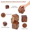 SpexDarxs Giant Yard Dice Set, 3.5 Large Wooden Dices Game with Scoreboard & Carrying Bag, Indoor & Outdoor Backyard Lawn Games for Teenage Adult and Family view 2