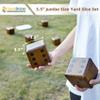 SpexDarxs Giant Yard Dice Set, 3.5 Large Wooden Dices Game with Scoreboard & Carrying Bag, Indoor & Outdoor Backyard Lawn Games for Teenage Adult and Family view 3