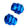 CrazyHobby Aluminum 17mm Wheel Hubs/Nuts Splined for 1/10 Traxxas E-Revo Summit T-Maxx, Set of 4 (Navy Blue) view 3