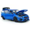 2016 Impreza WRX STI S207 Diecast Model Cars Racing Sports Toy Car 1/32 Scale Metal Childrens Die-cast Vehicles with Light, 4 Doors Open, Hood & Trunk Open, Toys for Boys Gifts Men, Blue view 4