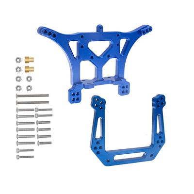 Aluminum Front&Rear Shock Tower Set for 1/10 Traxxas Slash 2WD Stampede Rustler VXL RC Car Upgrade Parts Replacement of 3638 3639