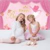 Ballerina Birthday Party Decorations 5 x 3 ft Cute Ballet Photography Backdrops for Girls Birthday Baby Shower Dance Ballerina Party Supplies Decorations view 4