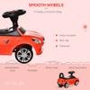 Aosom Kids Ride On Push Car, Foot-to-Floor Walking Sliding Toy Car for Toddler with Working Horn, Music, Headlights and Storage, Red view 4