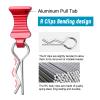1/10 RC Car Body Clips Pins with Pull Tabs R Clips for All 1:10 1/12 Scale Axial Redcat HPI Himoto HSP Exceed RC Car Parts Truck Buggy Shell Replacement, Set of 4 (Red) view 3