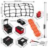 GLOBACT 10PCS RC Crawler Accessories Roof Simulation Decoration Luggage Net/Fishing Box/Oil Drum/Shovel/Antennas/Recovery Board for Traxxas Trx4 Trx6 Axial SCX10 Redcat GEN 7 8 Rc4wd (Black) view 3