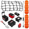 GLOBACT 10PCS RC Crawler Accessories Roof Simulation Decoration Luggage Net/Fishing Box/Oil Drum/Shovel/Antennas/Recovery Board for Traxxas Trx4 Trx6 Axial SCX10 Redcat GEN 7 8 Rc4wd (Black) view 4
