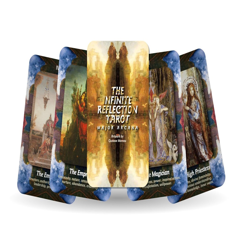 Ibiza Tarot- The Infinite Reflection Tarot - Major Arcana| Fortune Telling Tarot Cards Deck for Beginners |Authentic Tarot Experience - Set of 22 Cards