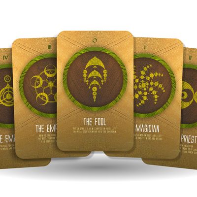 Ibiza Tarot Crop Circles Tarot - Major Arcana Cards | Fortune Telling Tarot Cards Deck for Beginners | Authentic Tarot Experience - Set of 22 Cards