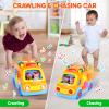 Toy Cars for 2 Year Old Boy Toys, Baby Boy Gifts, Musical Learning Crawling Toys for Toddlers 2-3, Educational Baby Bus with Animal Blocks, Christmas Birthday Gift for 2 3 4 Year Old Boys Girls Kids view 2