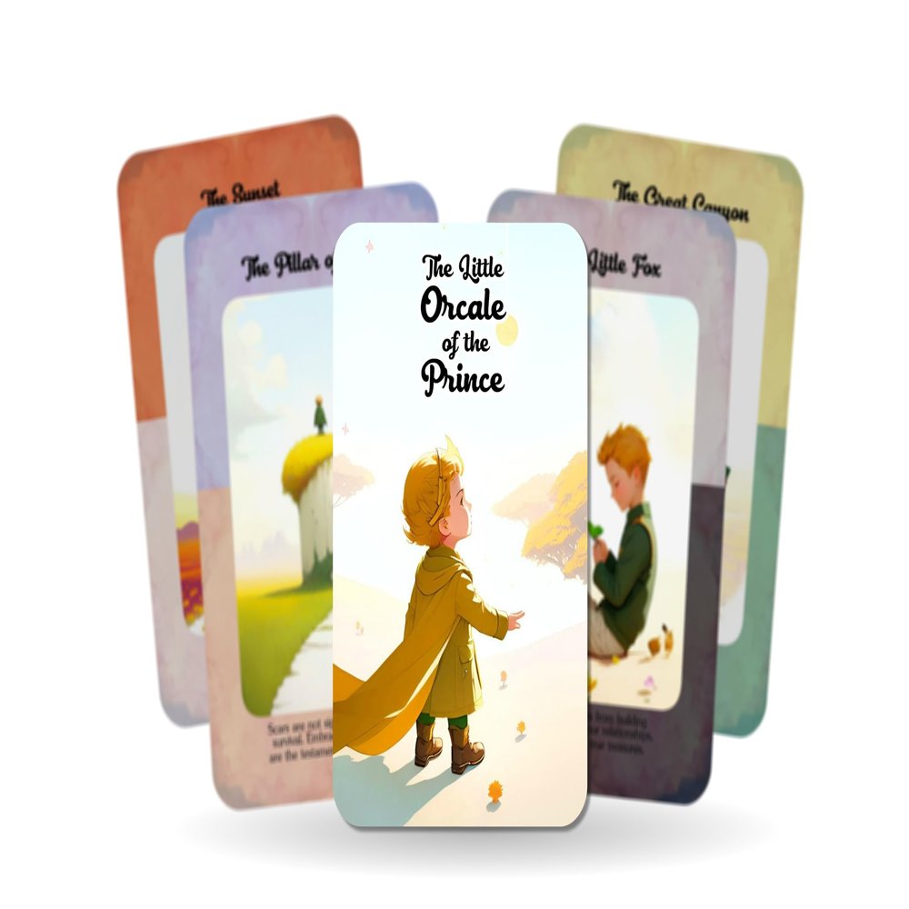 Ibiza Tarot The Little Oracle of The Prince - Oracle Deck - Inspirational Cards | Fortune Telling Oracle Cards Deck for Beginners | Authentic Experience - Set of 22 Cards