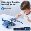 Sillbird Dragon Building Kit with Remote Control STEM Gifts for Kids Boys Ages 8-12, Technic Buildable 3in1 Models Coding Toys for Birthday with 590 Pieces view 4