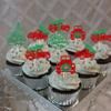 24 Pack Christmas Tree Cupcake Toppers Glitter Red Truck and Car Merry Christmas Cupcake Picks Decorations for Merry Christmas Tree Xmas Theme New Year Holiday Party Supplies view 4