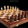 XIXIDIAN Chess Set,Foldable Wooden Chess Set for Kids and Adults, Handcraft Travel Chess Set, Prefect Choice for Birthday (Size : 45X45X3.8cm) view 3