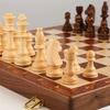 XIXIDIAN Chess Set,Foldable Wooden Chess Set for Kids and Adults, Handcraft Travel Chess Set, Prefect Choice for Birthday (Size : 45X45X3.8cm) view 4