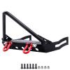 CrazyHobby Metal RC Crawler Front Bumper with Winch Mount Shackles for Axial SCX10 & SCX10 II Redcat Gen7 Gen 8 Upgrades (Type B) view 1
