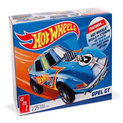 AMT Skill 2 Model Kit Hot Wheels Opel GT 3-in-1 Kit 1/25 Scale Model