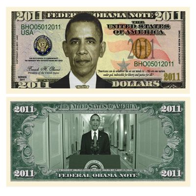 American Art Classics Pack of 100 - Barack Obama 2011 Commemorative Dollar Bill