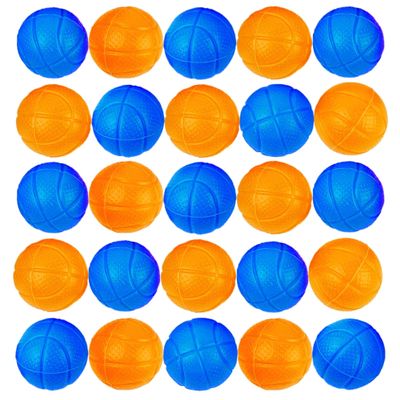 ArtCreativity Pack of 24 Mini Replacement Basketballs for Desktop Mini Basketball Games, Plastic Basketball Toys in Blue and Orange, Accessories for The Desktop Basketball Shooting Game
