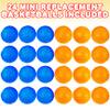 ArtCreativity Pack of 24 Mini Replacement Basketballs for Desktop Mini Basketball Games, Plastic Basketball Toys in Blue and Orange, Accessories for The Desktop Basketball Shooting Game view 2