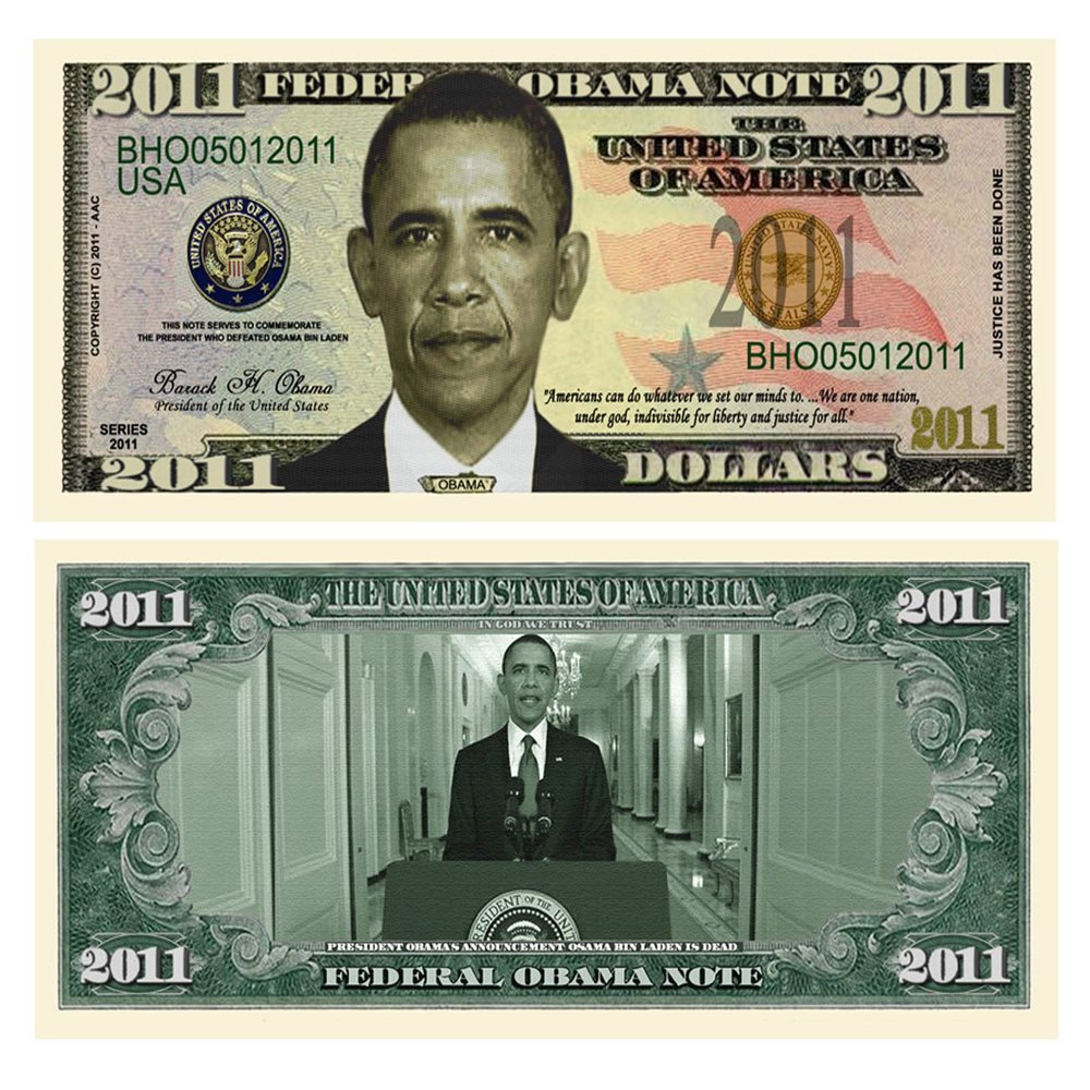 American Art Classics Pack of 25 - Barack Obama 2011 Commemorative Dollar Bill