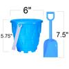 ArtCreativity 6" Beach Sand Castle Buckets and Shovels Set  12 Pails Buckets and 12 Shovels with Sand Castle Building Toys  Fun Summer Beach Toys for Boys and Girls view 3
