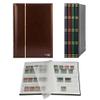 Prophila Small Stamp Album (New) 16 White Sides, Brown Cover view 1