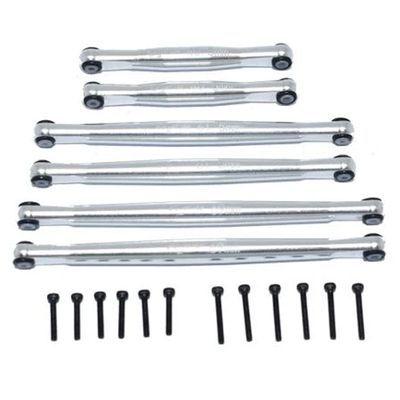 GPM Racing Aluminium Suspension Links Set Silver : Axial 1/24 SCX24 Deadbolt