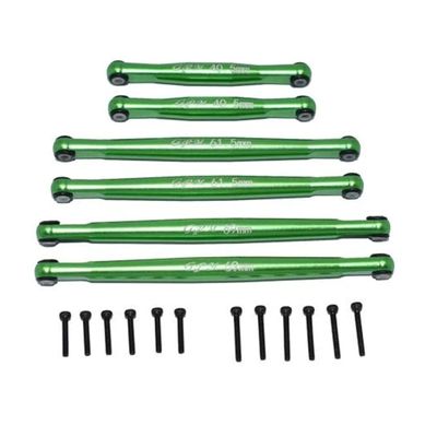 GPM Racing Aluminium Suspension Links Set Green : Axial 1/24 SCX24 Deadbolt